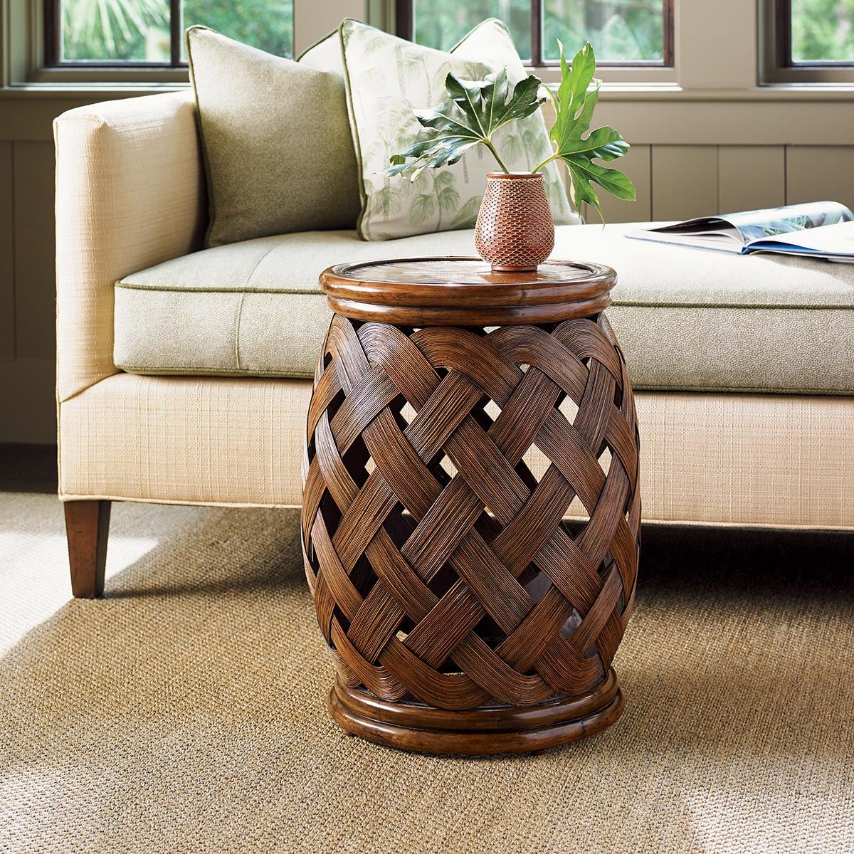 Hibiscus Round Accent Table