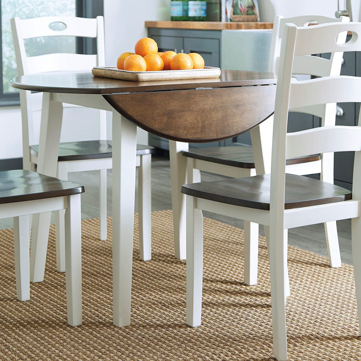 KELLY ROUND DROP LEAF TABLE