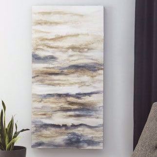 Joely Blue and Tan Wall Art