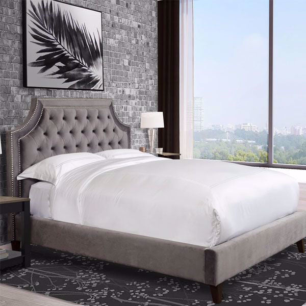 jasmine upholstered#color_gray, size_queen