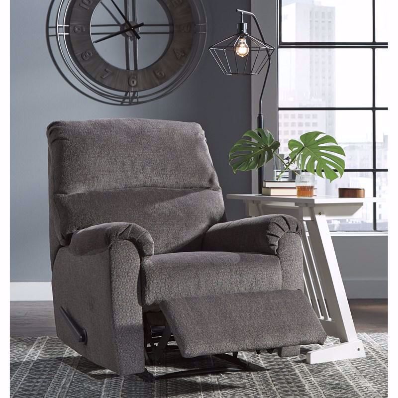 Navajo Gray Zero Wall Recliner