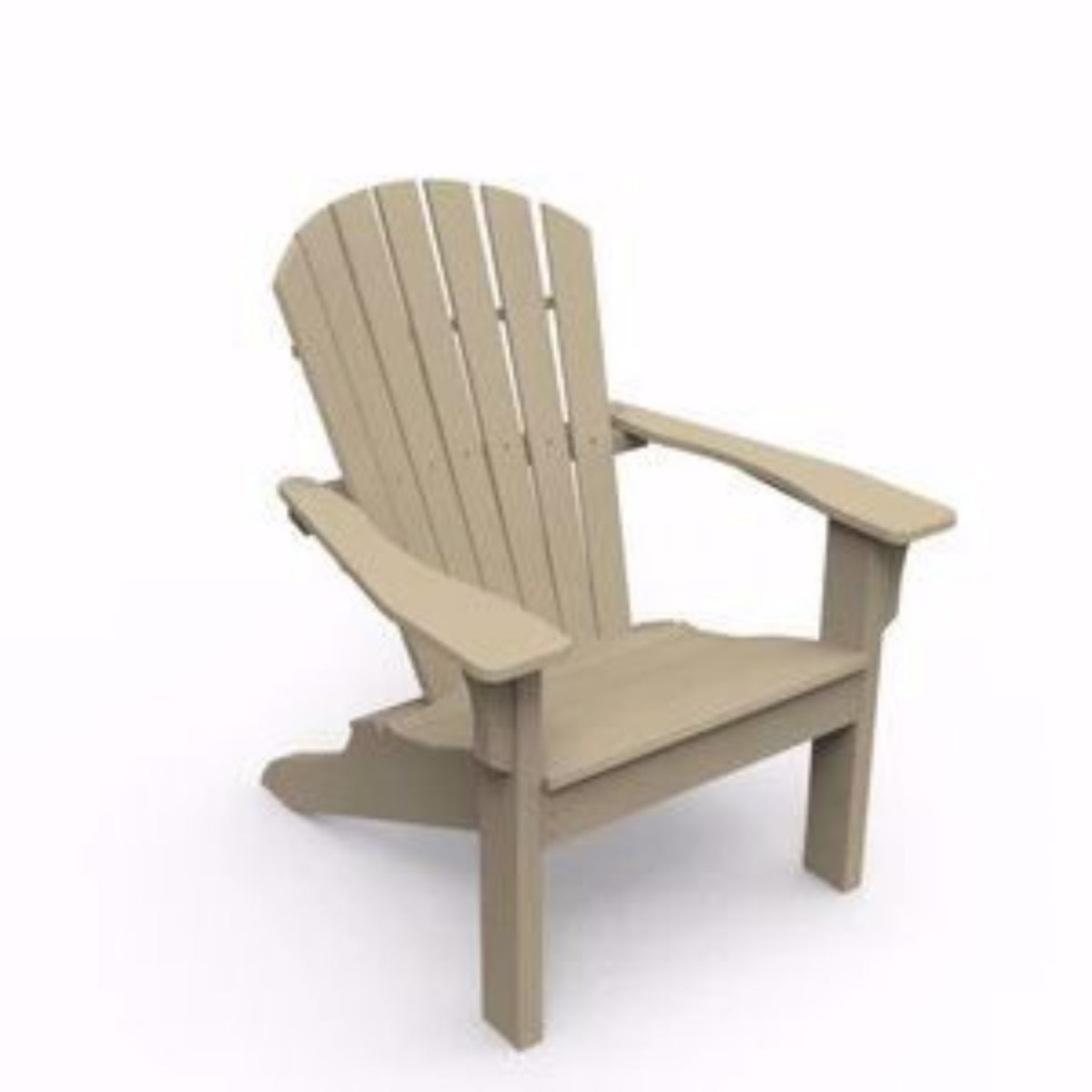 Adirondack Natural Shellback Chair