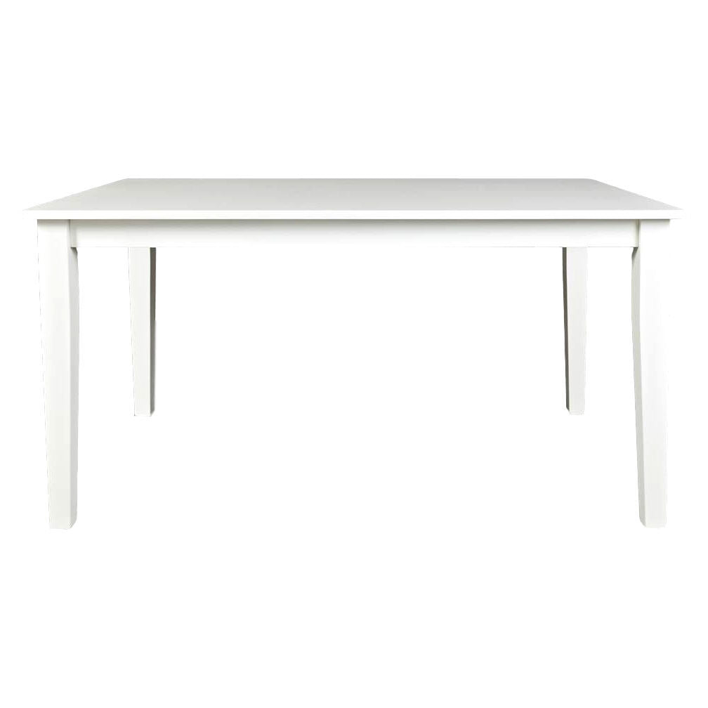 Simplicity Paperwhite Rectangular Fix Top Dining Table