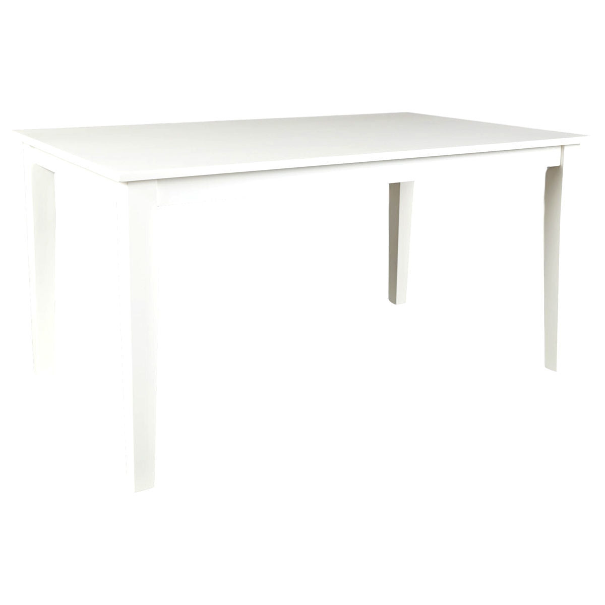 Simplicity Paperwhite Rectangular Fix Top Dining Table