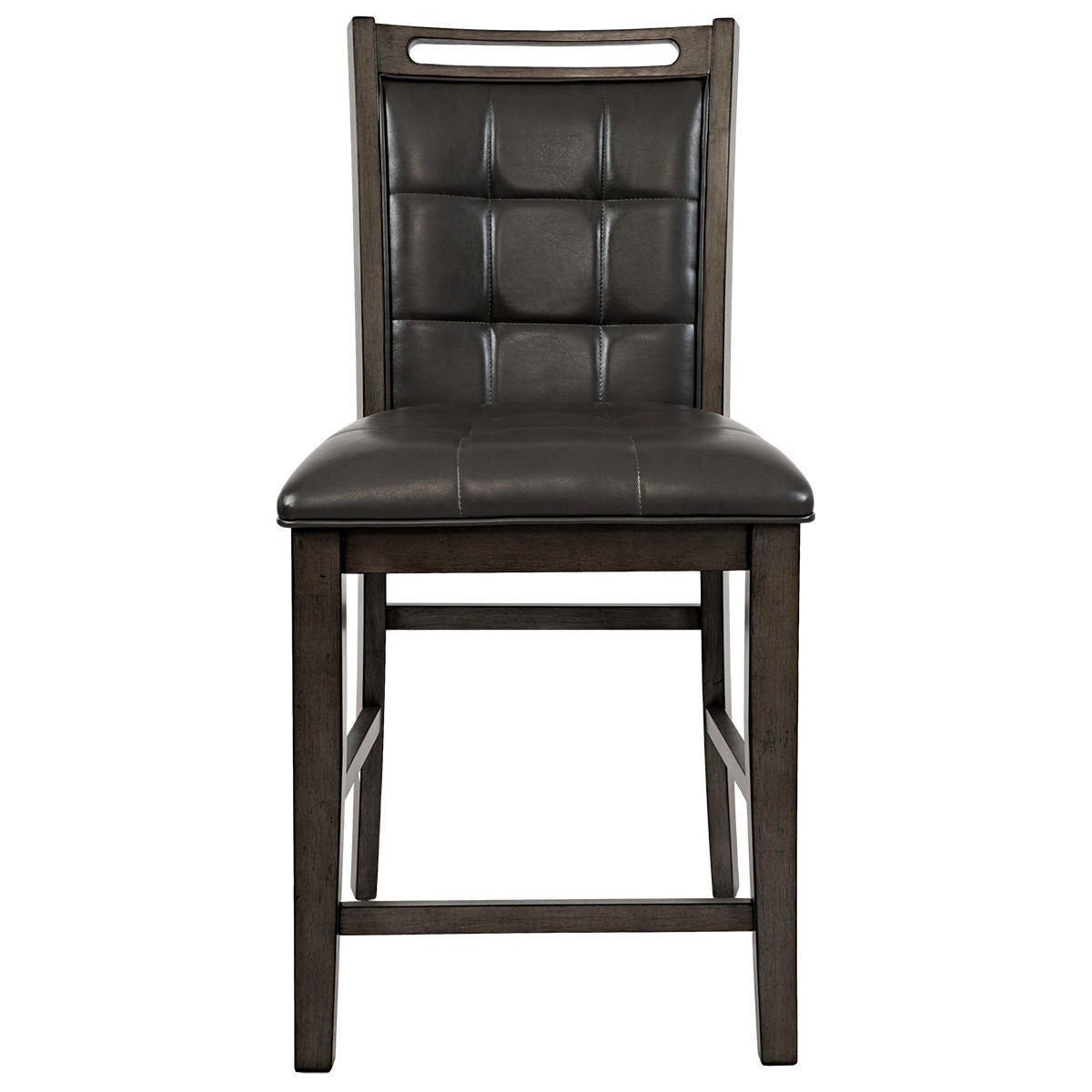 Manchester Gray Upholstered Counter Stool