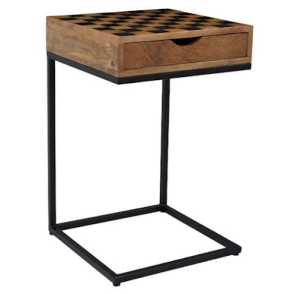 Global Checkerboard Chairside Table