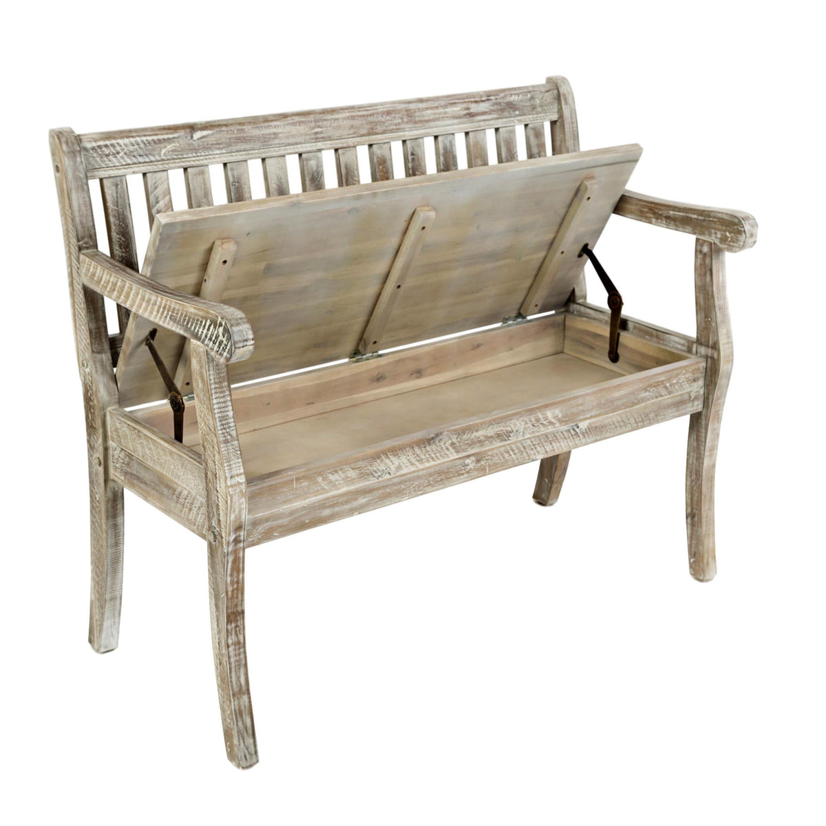 Artisan's Craft Washed Gray Storage Bench