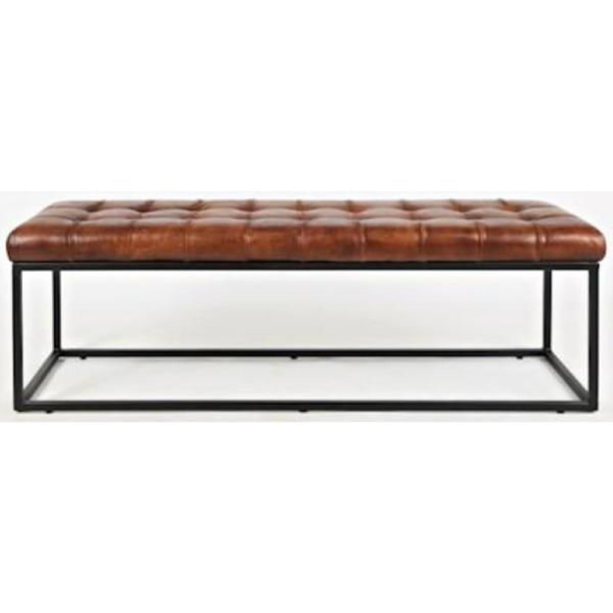 Global Archive Leather Bench