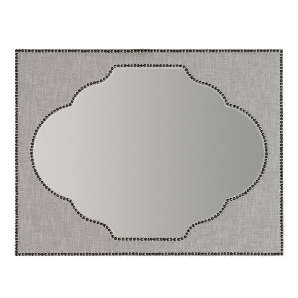 Nourmand Linen Wrapped Mirror