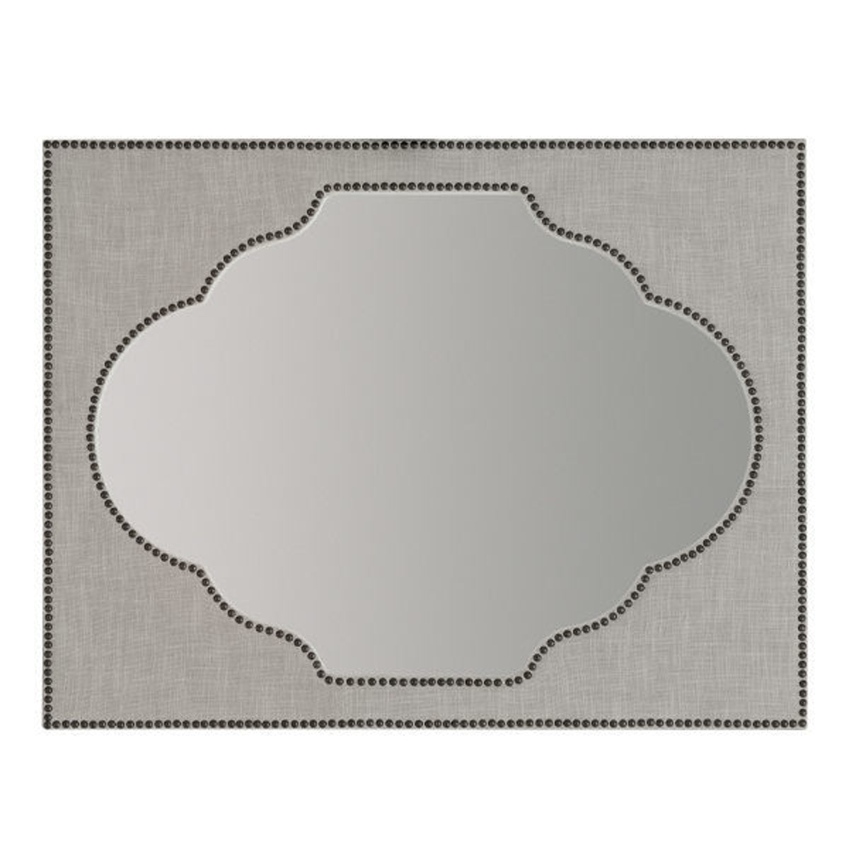Nourmand Linen Wrapped Mirror