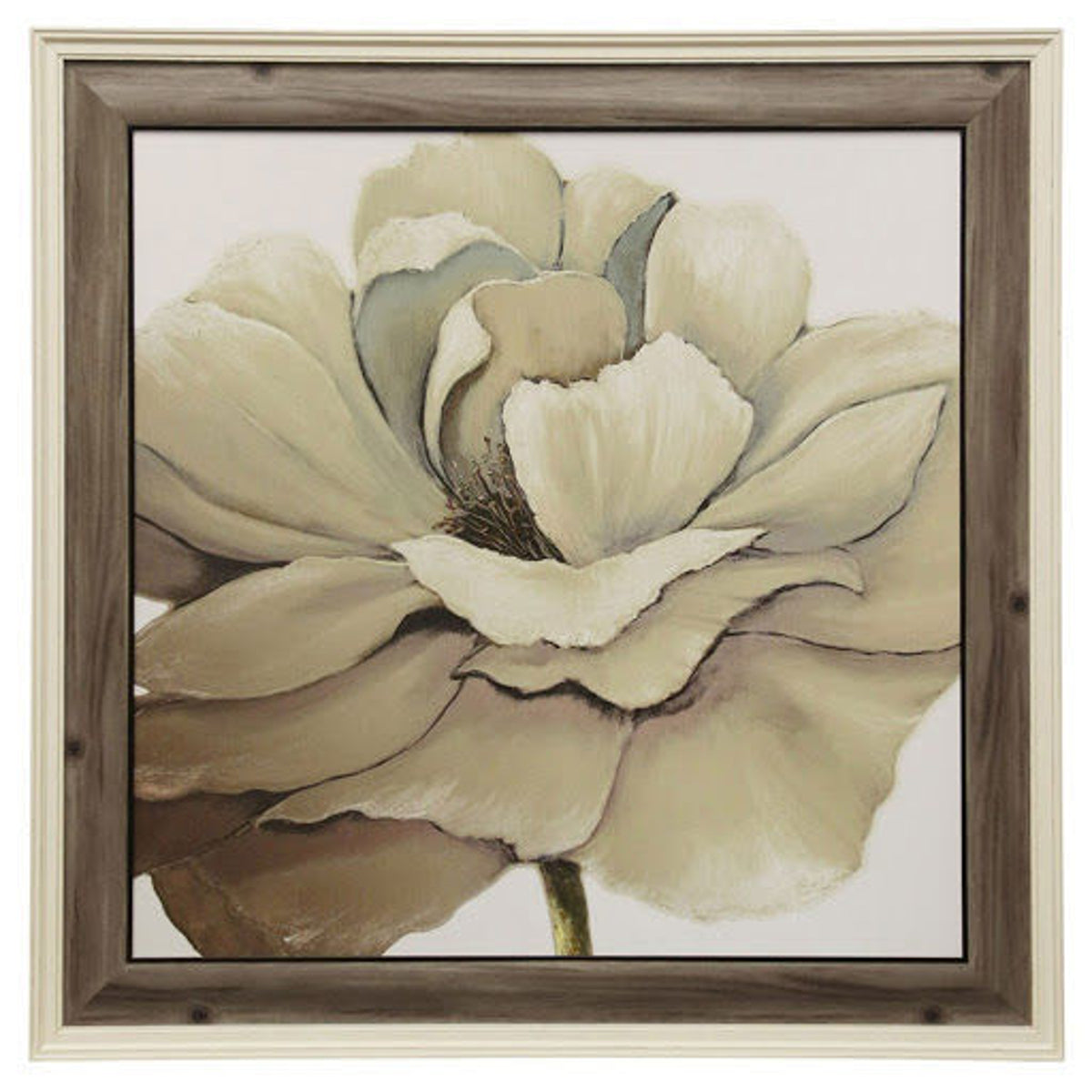 TEXTURED CREAM FLORAL I