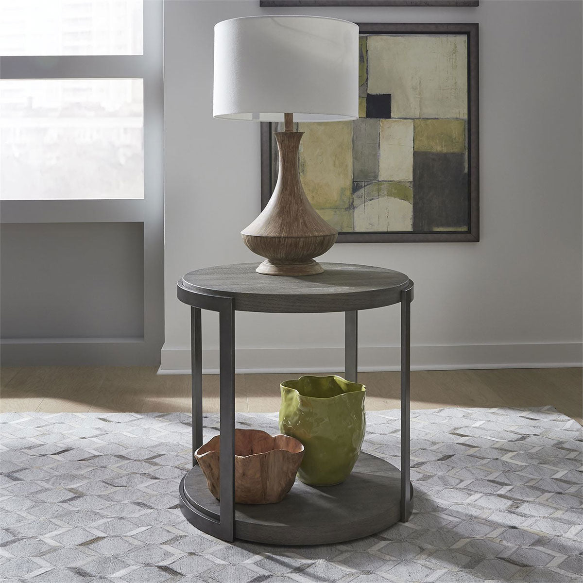 CALABASAS ROUND END TABLE