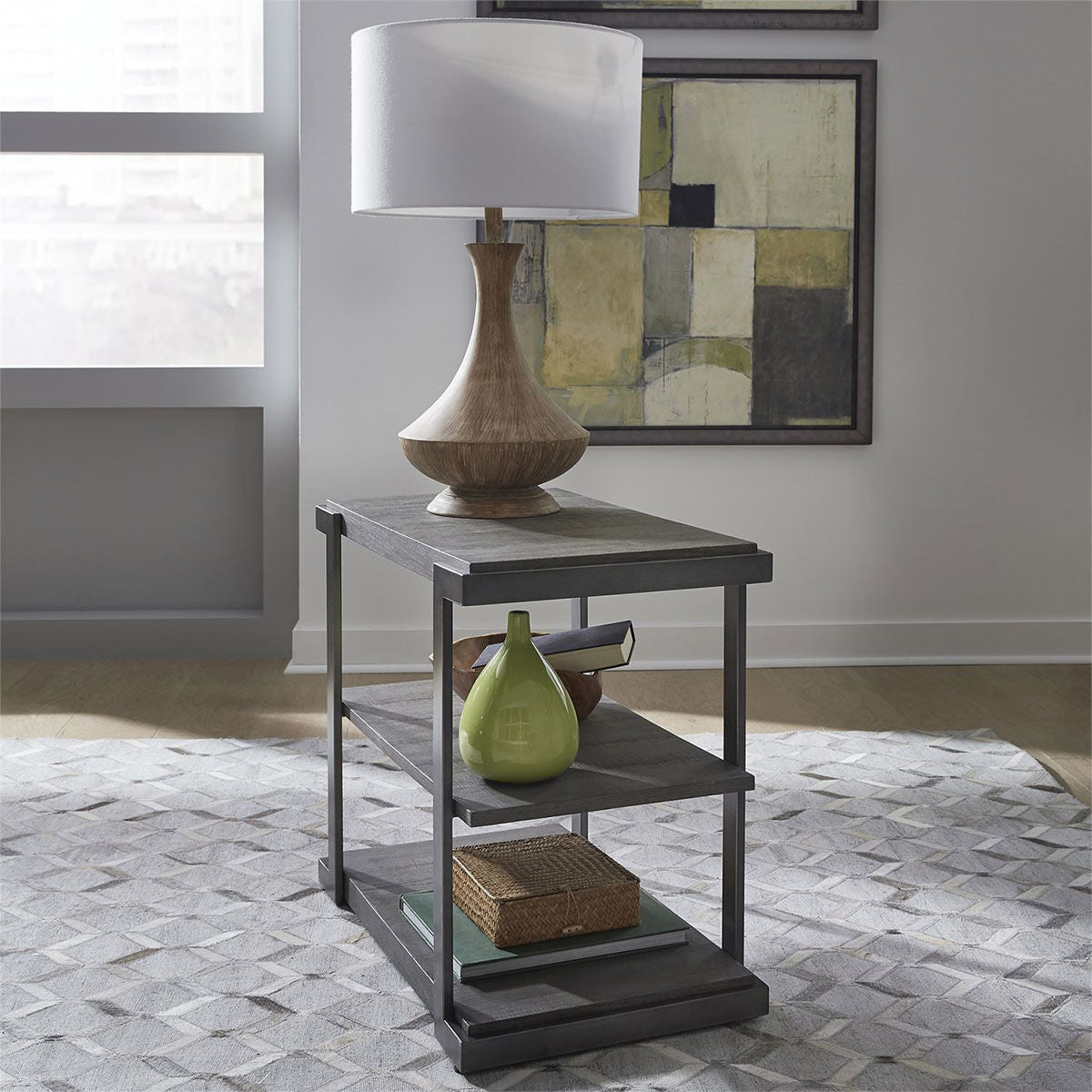 CALABASAS TIERED END TABLE
