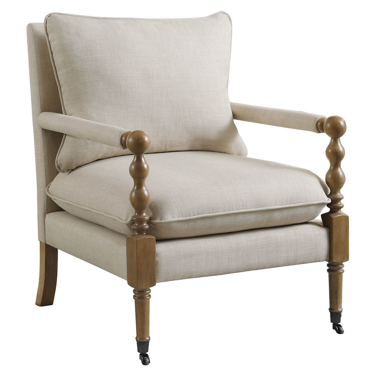 ACCENT CHAIR (BEIGE)