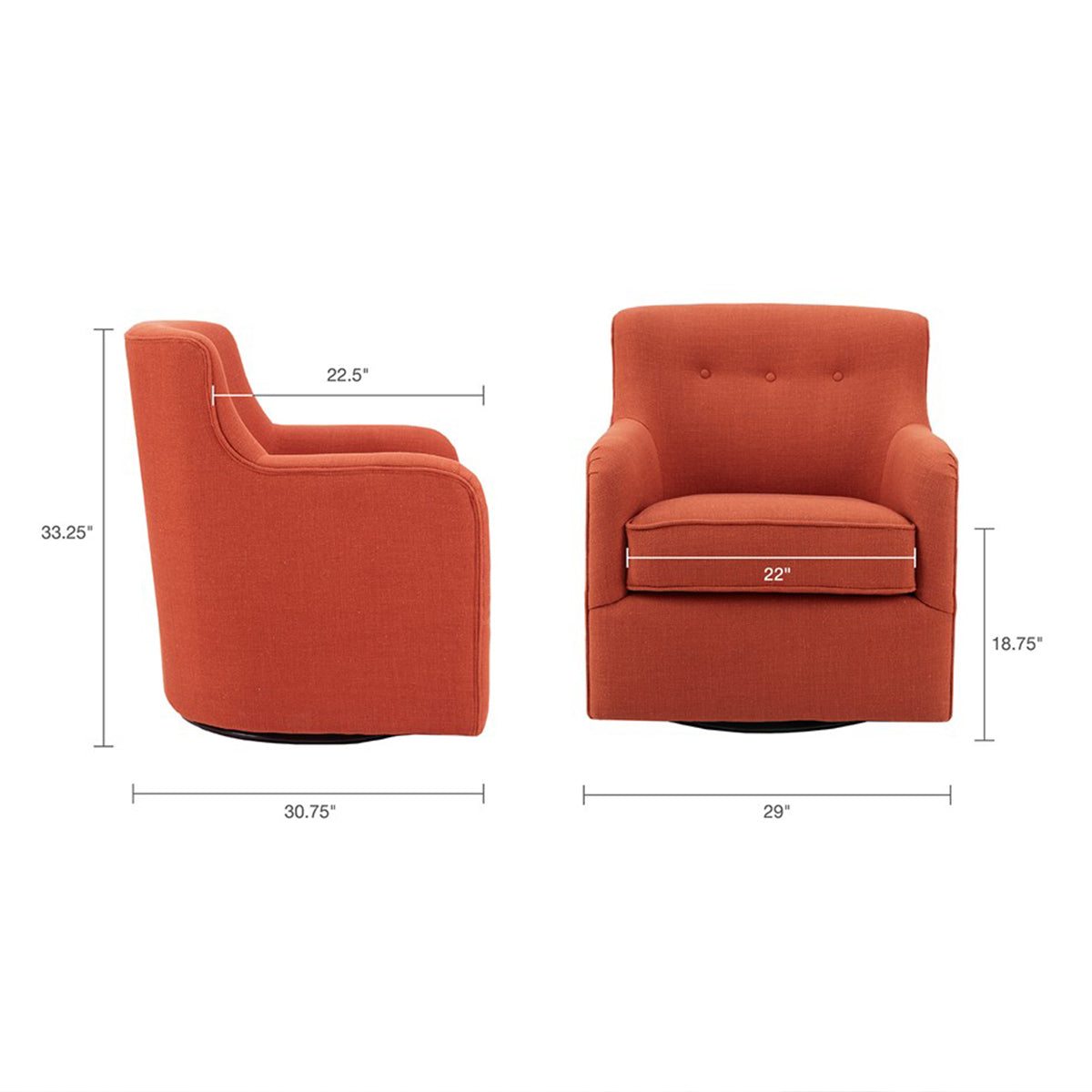 ADELADE SPICE SWIVEL CHAIR