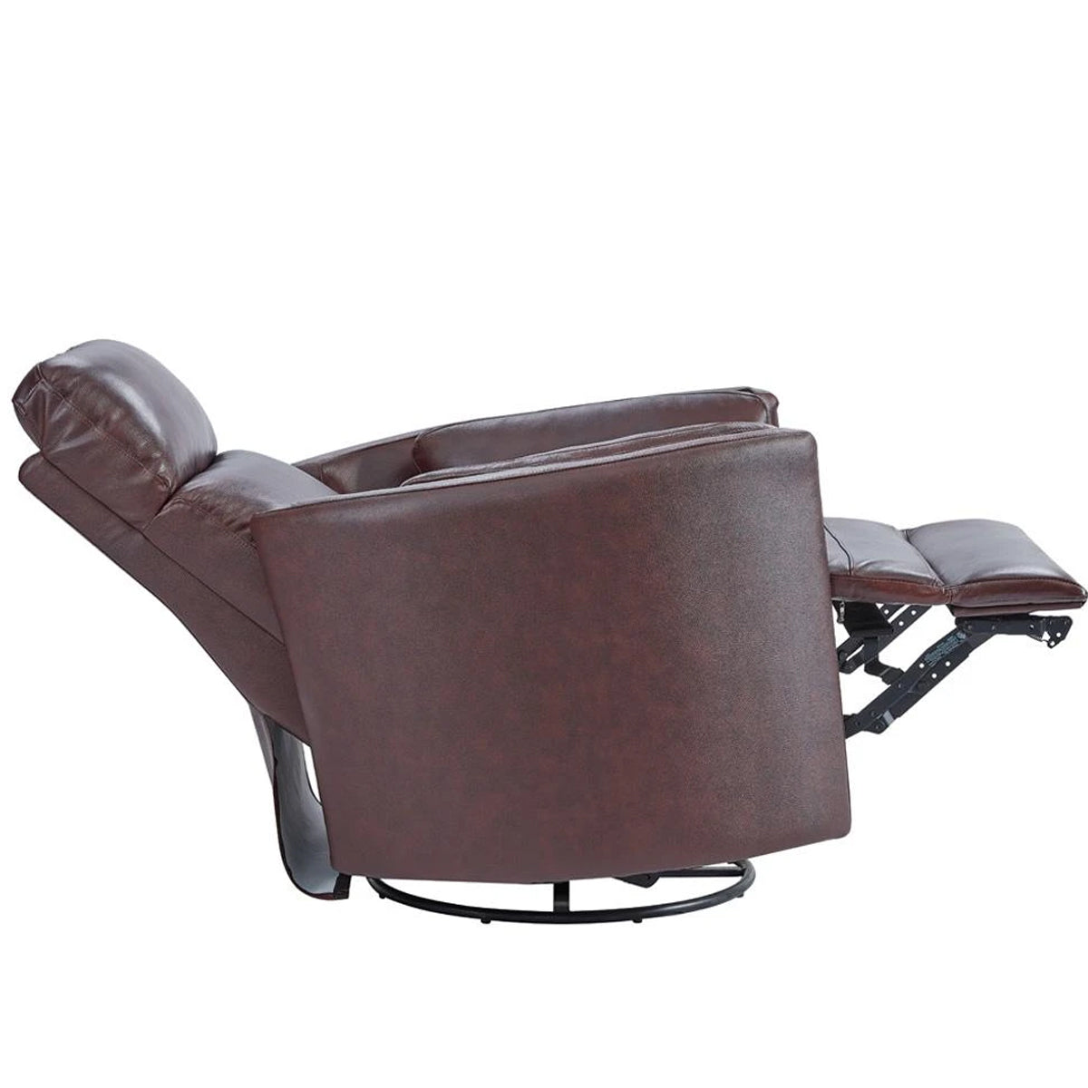REVOLVE POWER SWIVEL GLIDER RECLINER IN BURGUNDY