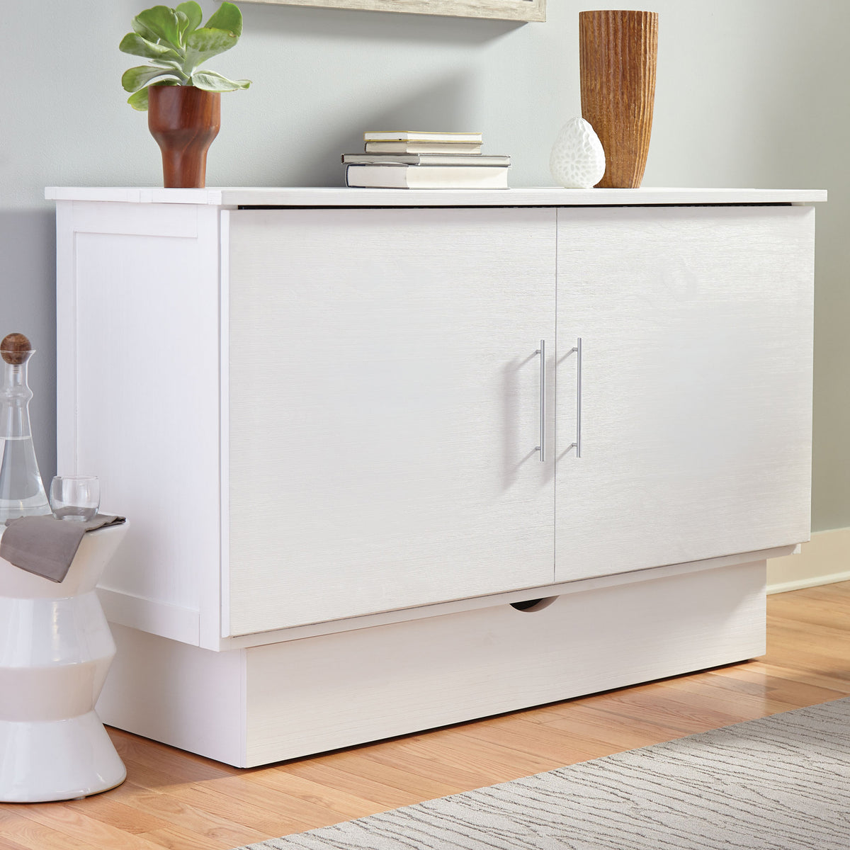 Madrid Queen Credenza Cabinet Bed