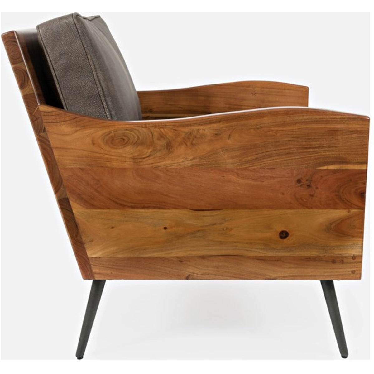 KARMA LEATHER CHAIR IN BOURBON