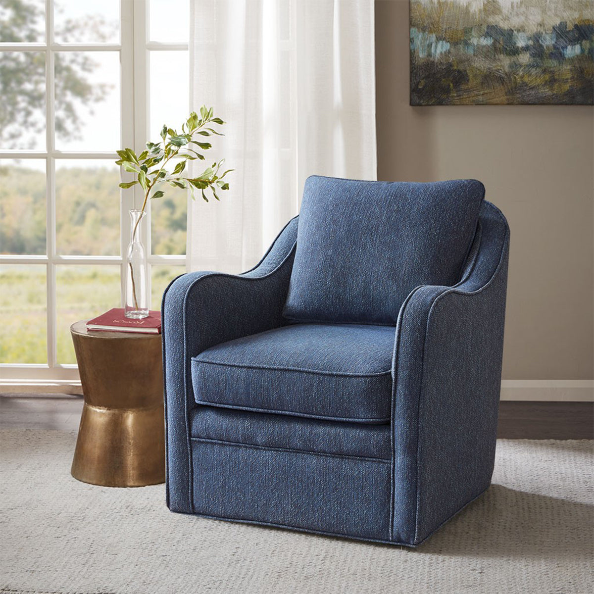 BIANCA NAVY SWIVEL CHAIR