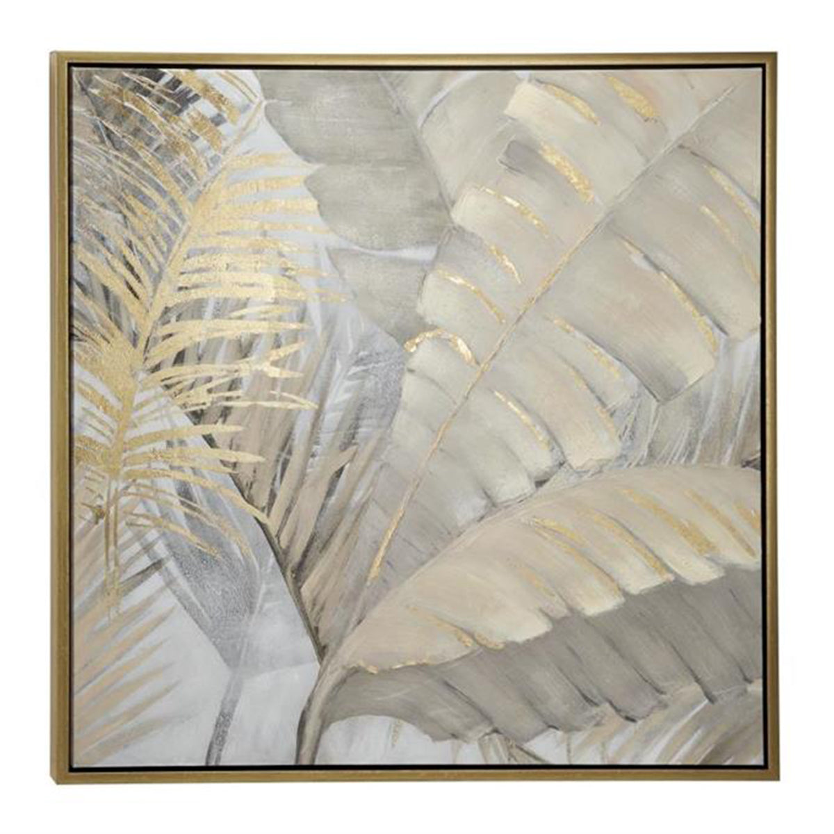 WOOD FRAMED CANVAS ART 39W X 39H