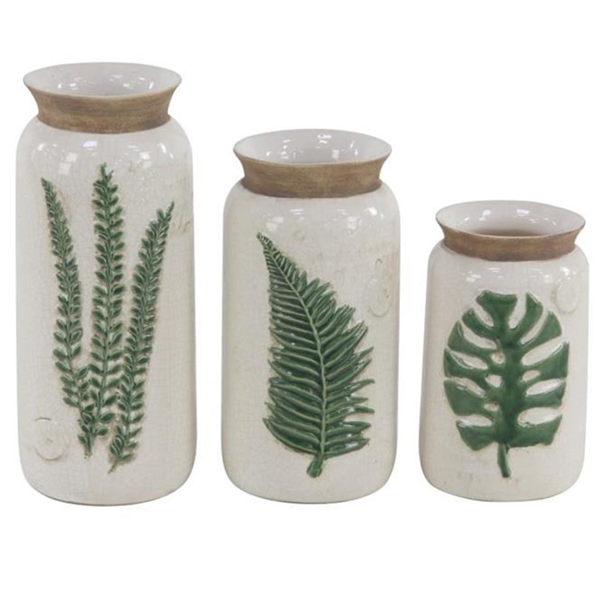 S/3 Botanical Vases