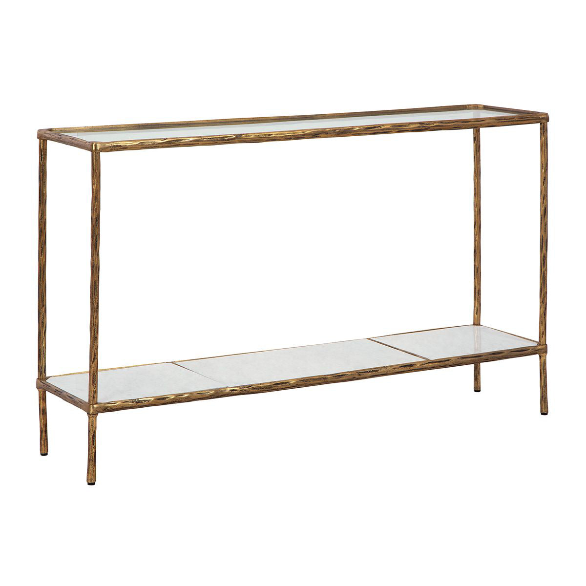 NEW YORK BRASS CONSOLE TABLE