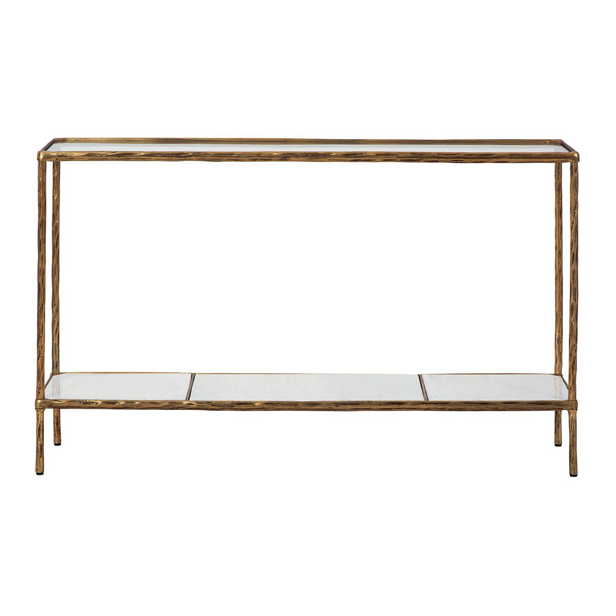 NEW YORK BRASS CONSOLE TABLE