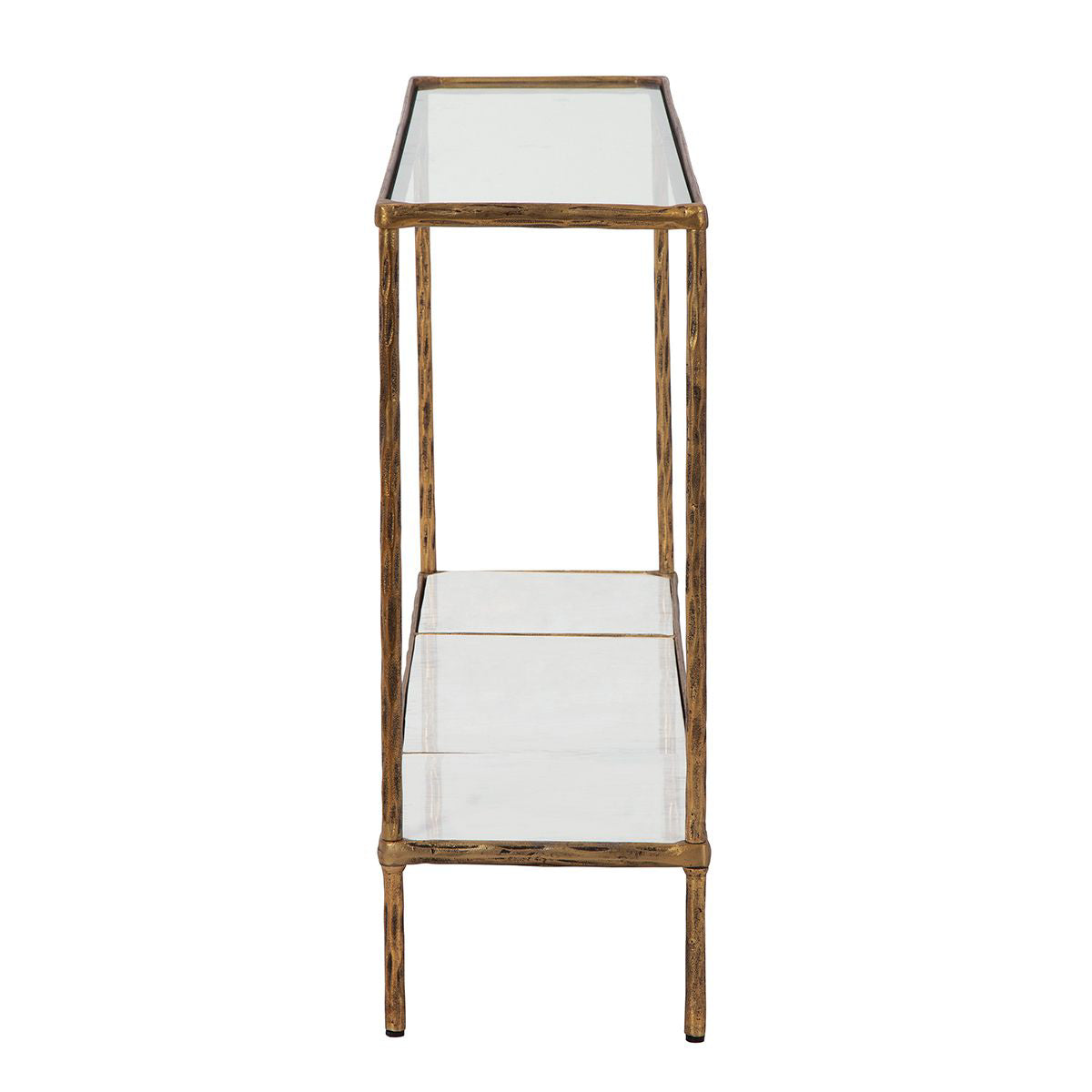 NEW YORK BRASS CONSOLE TABLE