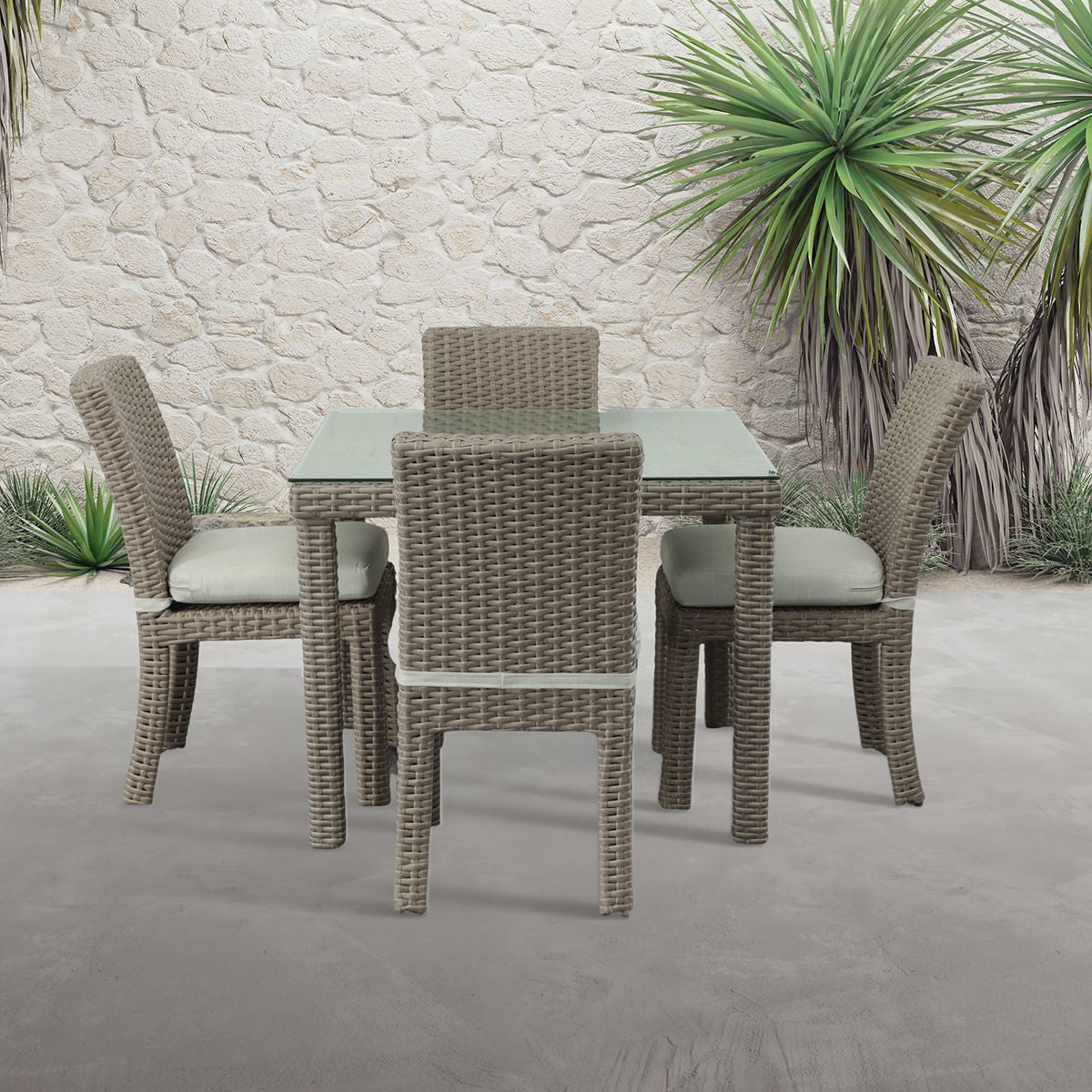 ST TROPEZ 5PC PATIO DINING SET