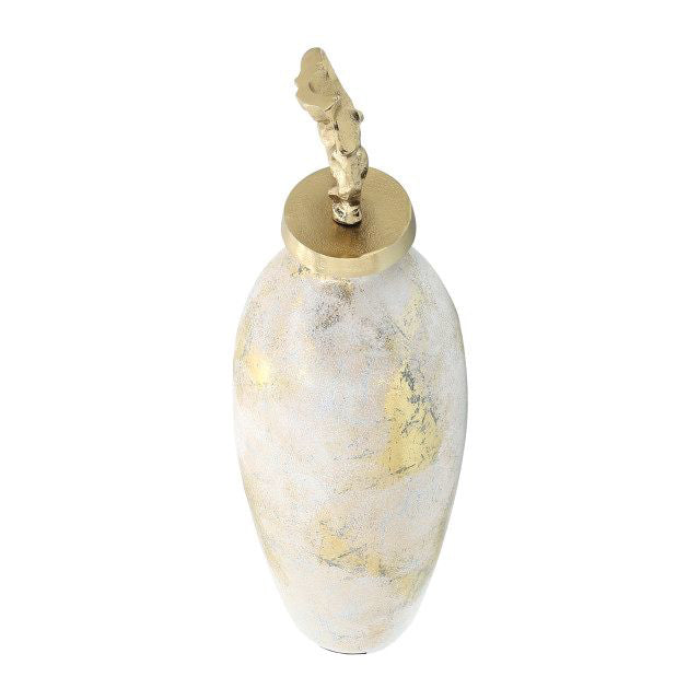 23" Mtl Vase W/finial