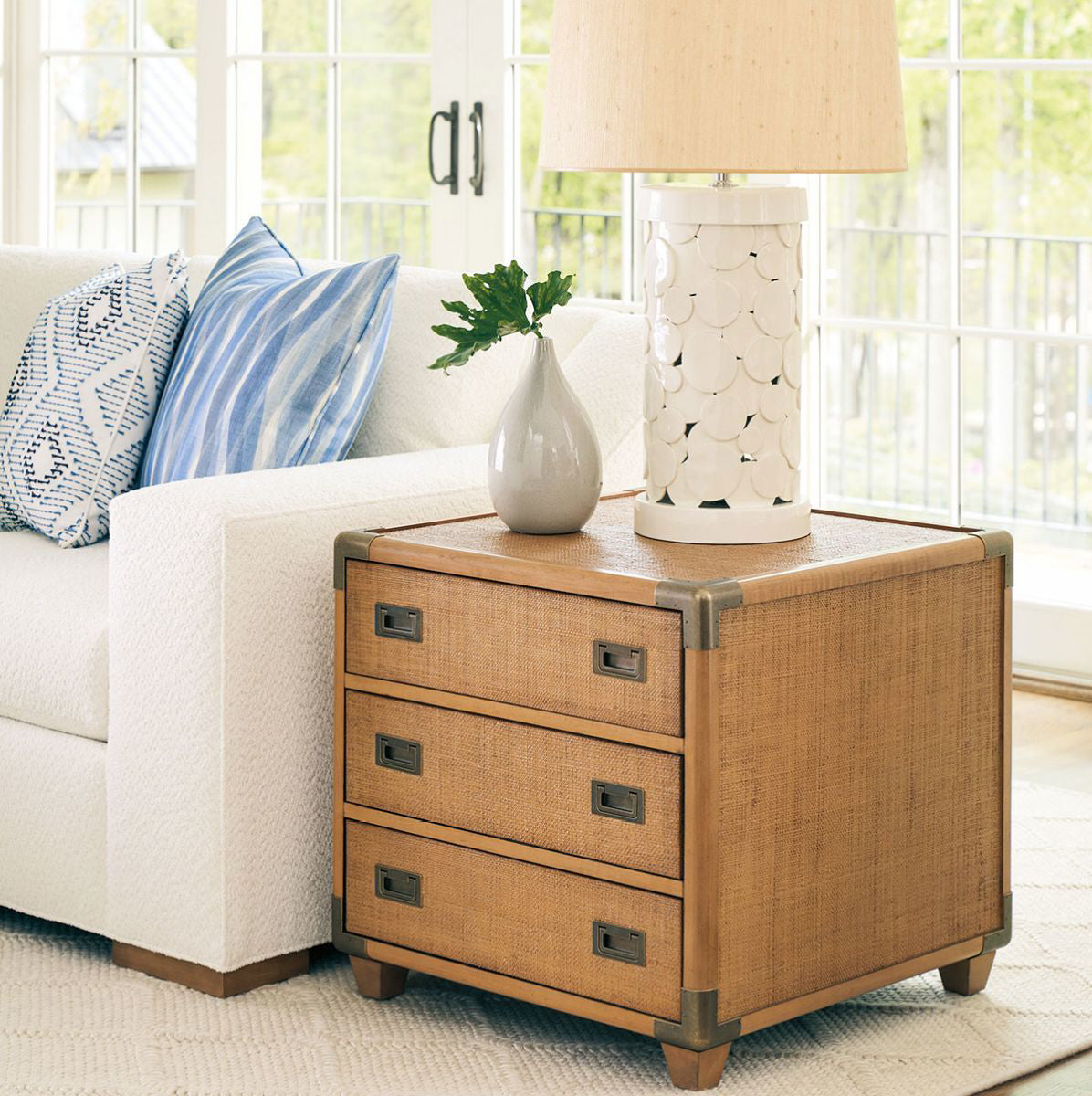SAPPHIRE WOVEN TRUNK END TABLE