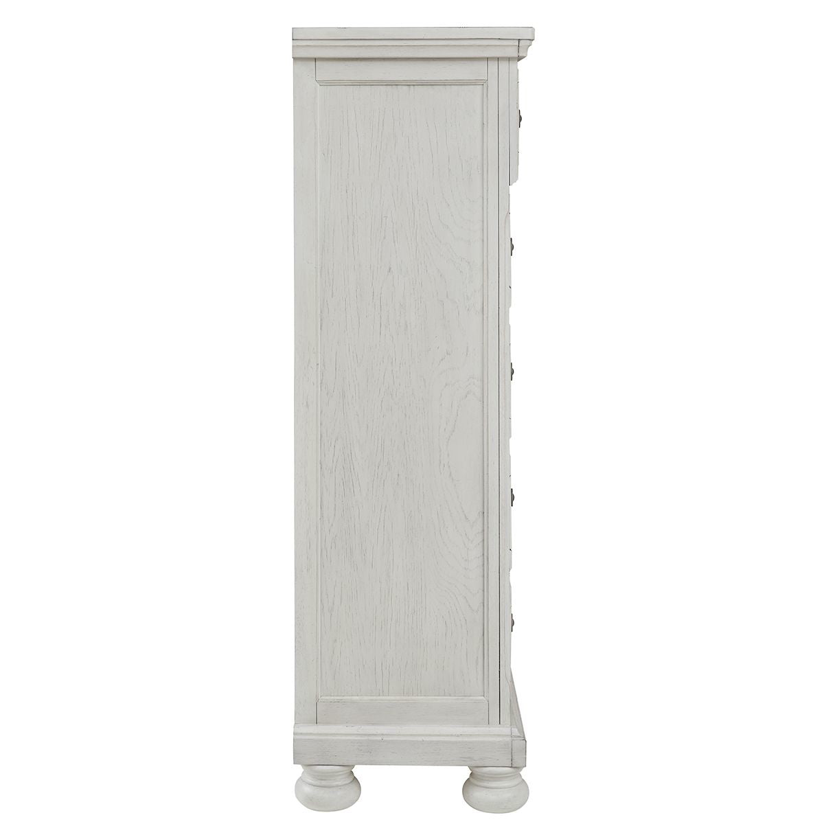 KENLEY WHT 5 DRAWER CHEST