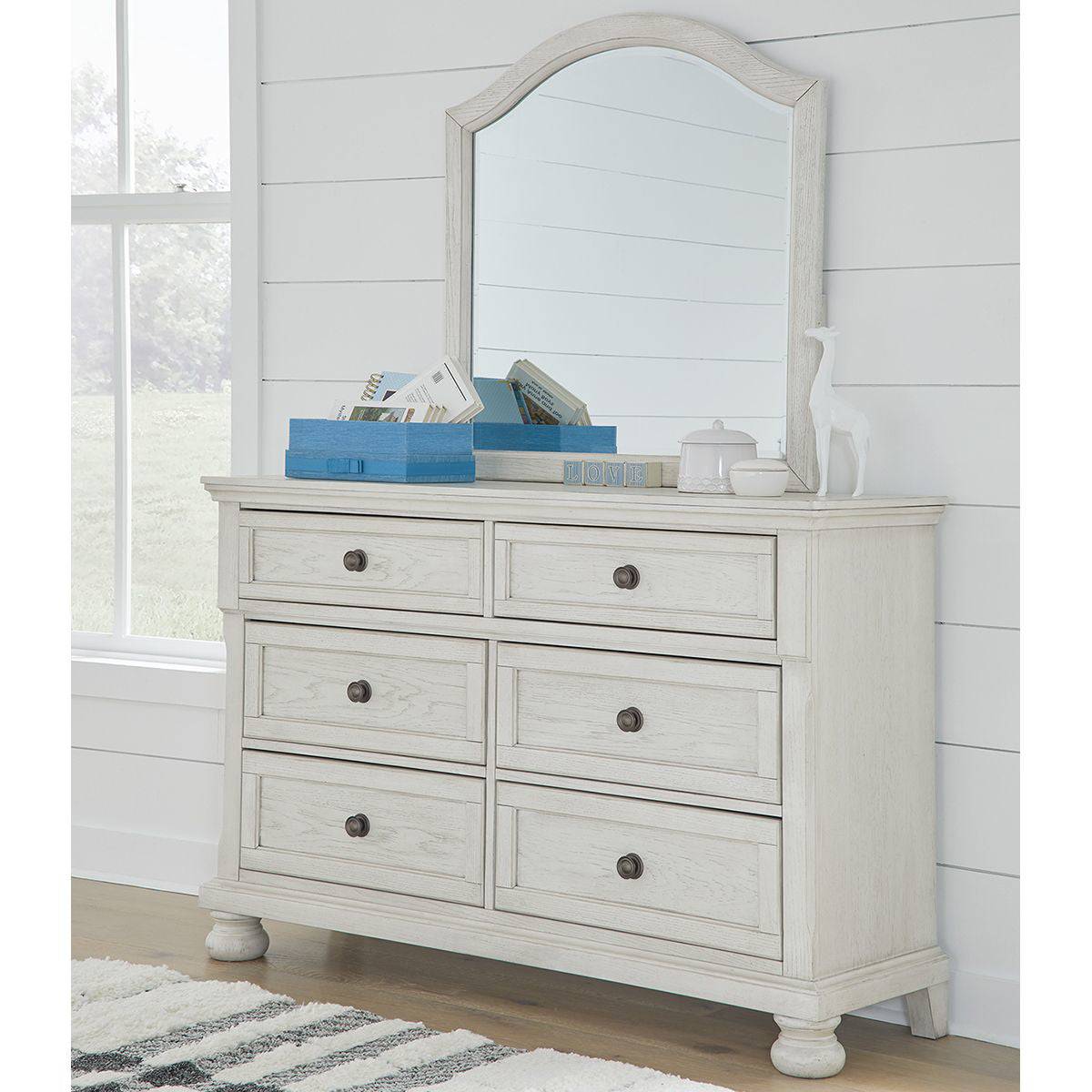 KENLEY WH 6 DRW DRESS W/MIRROR