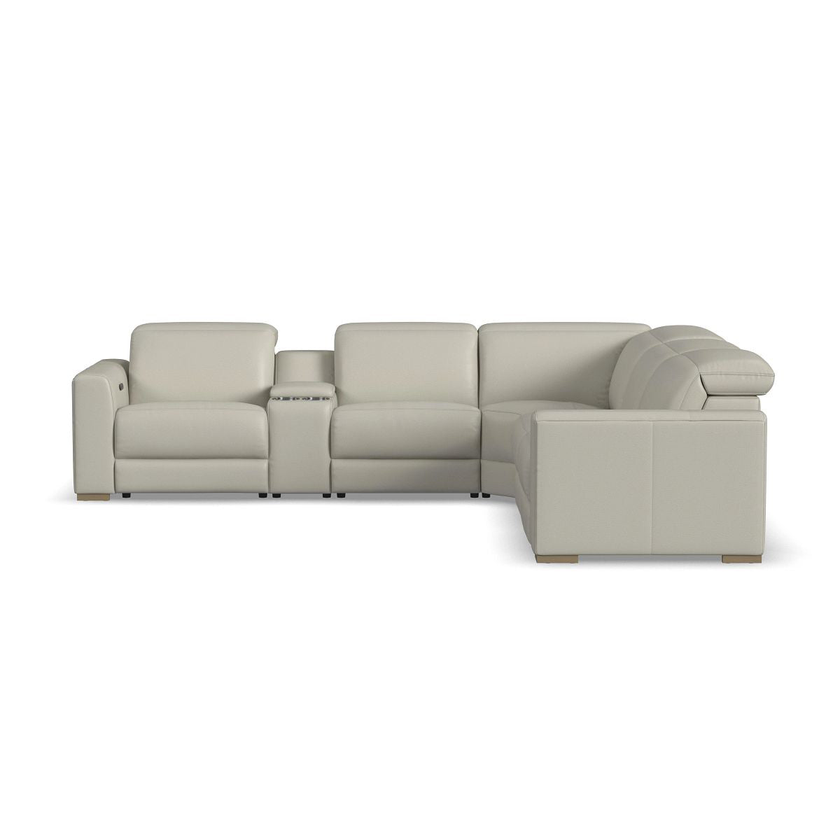 AURORA WHITE 6PC SECTIONAL
