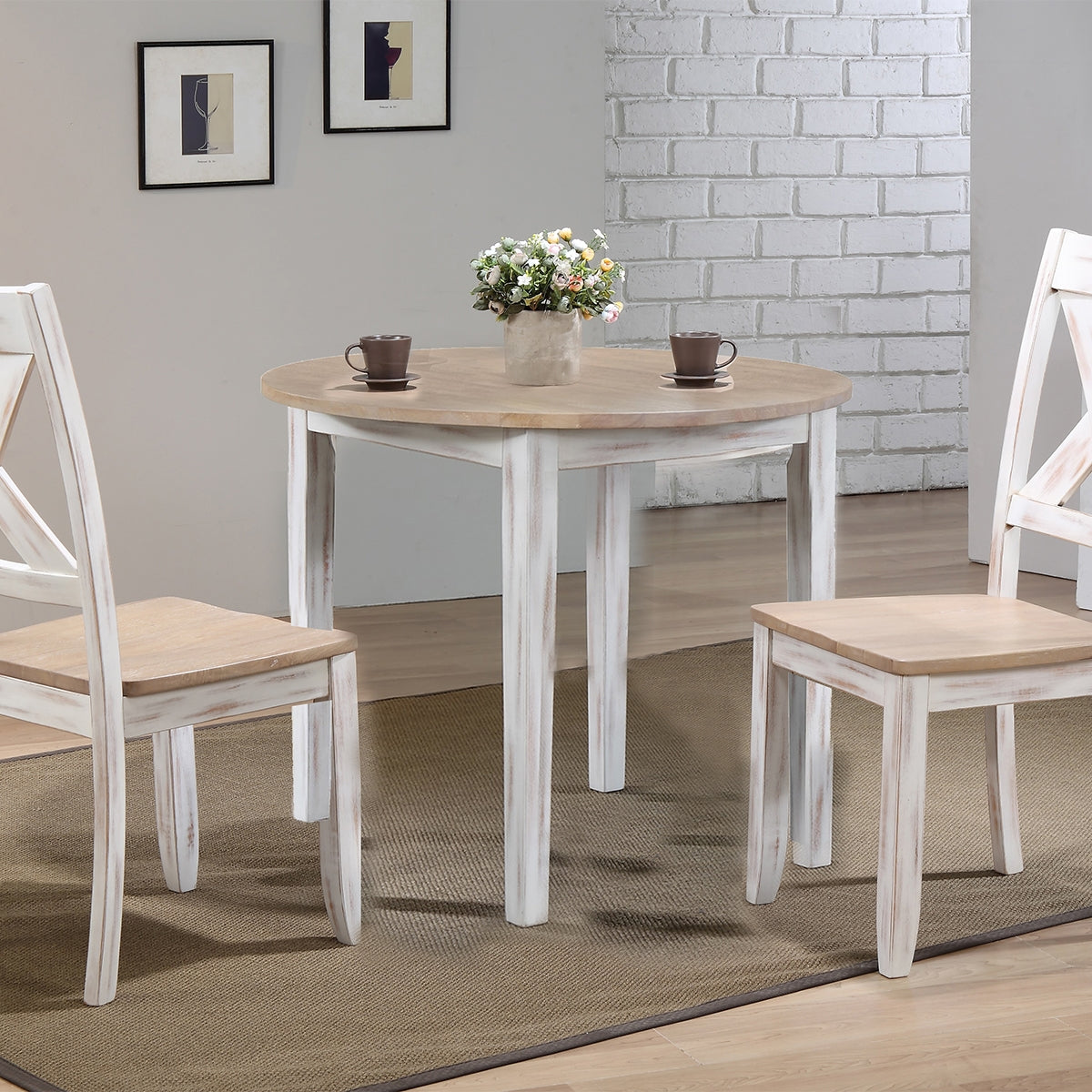 Prescott Round 3 Piece Dining Room Set