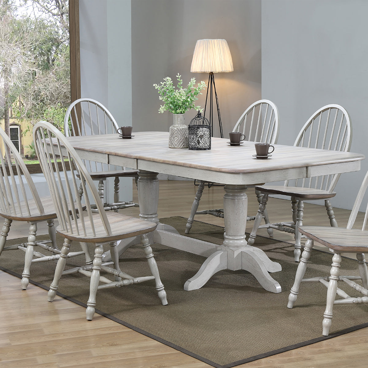 Ridgeway Gray Trestle Table