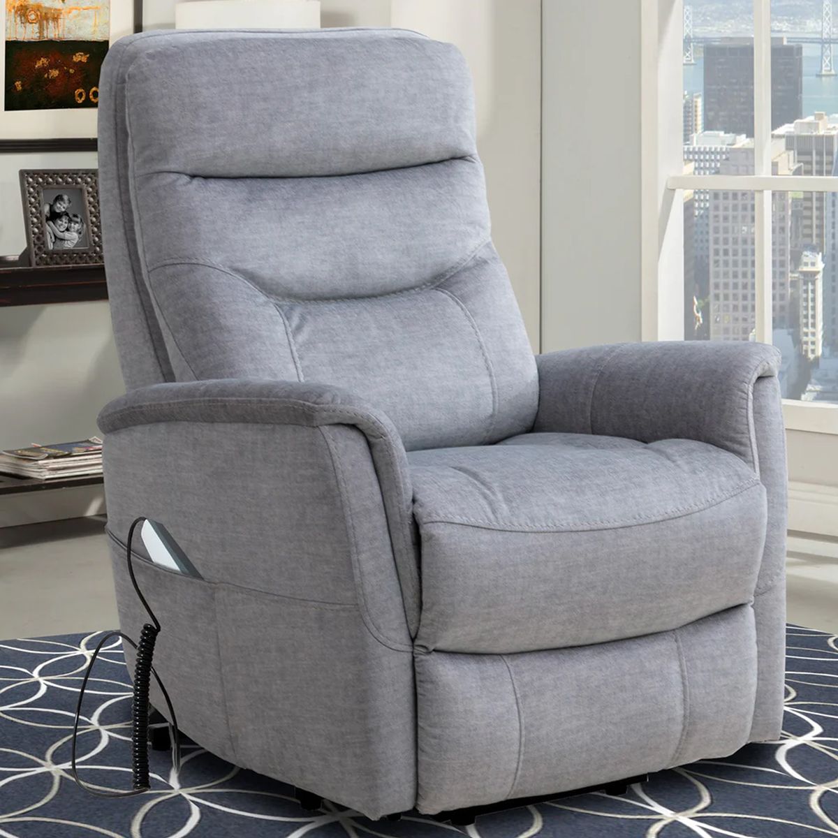 GEMINI SILVER LIFT RECLINER