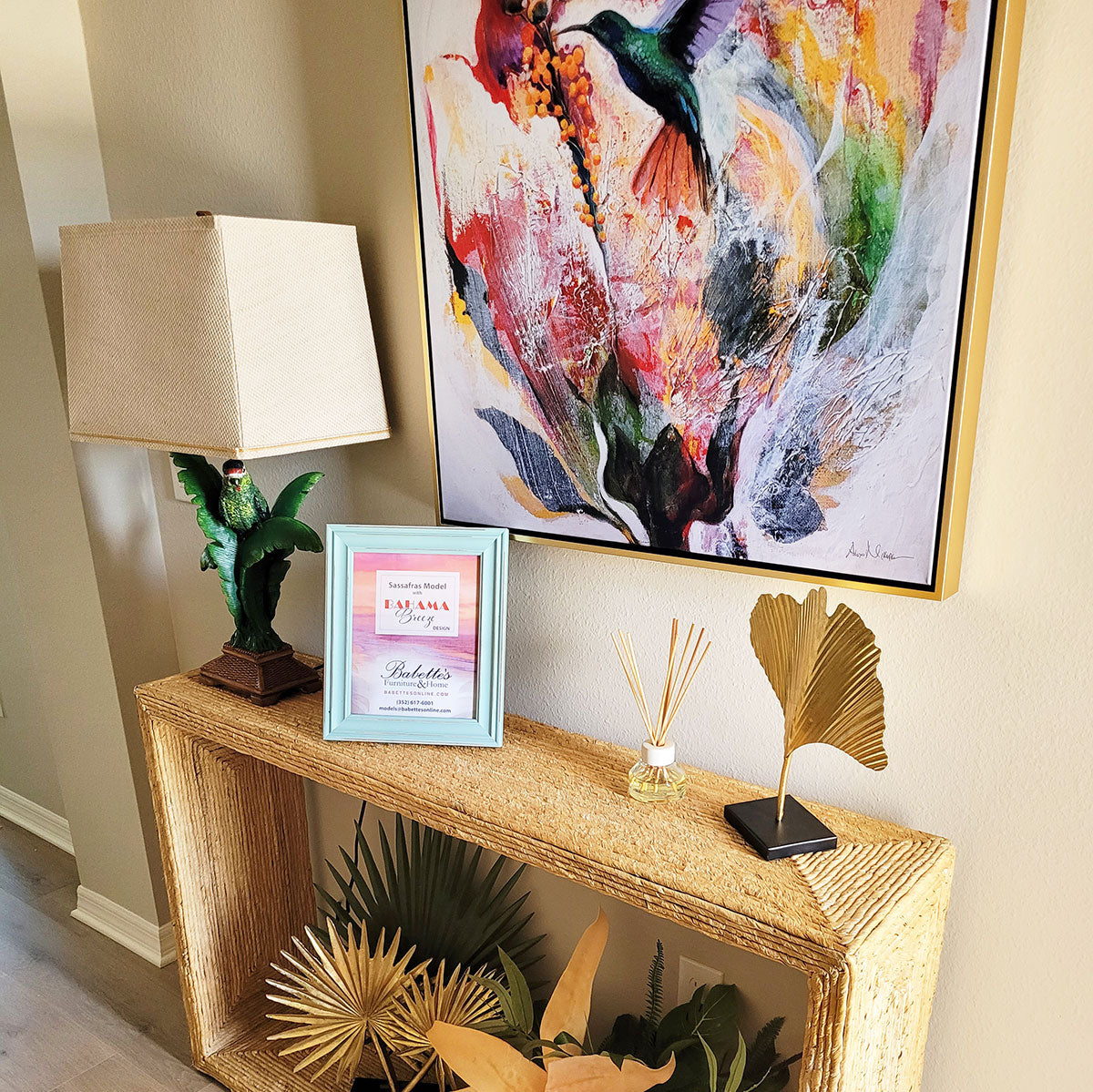 NECTAR 30X30 FRMD FLORAL PRINT