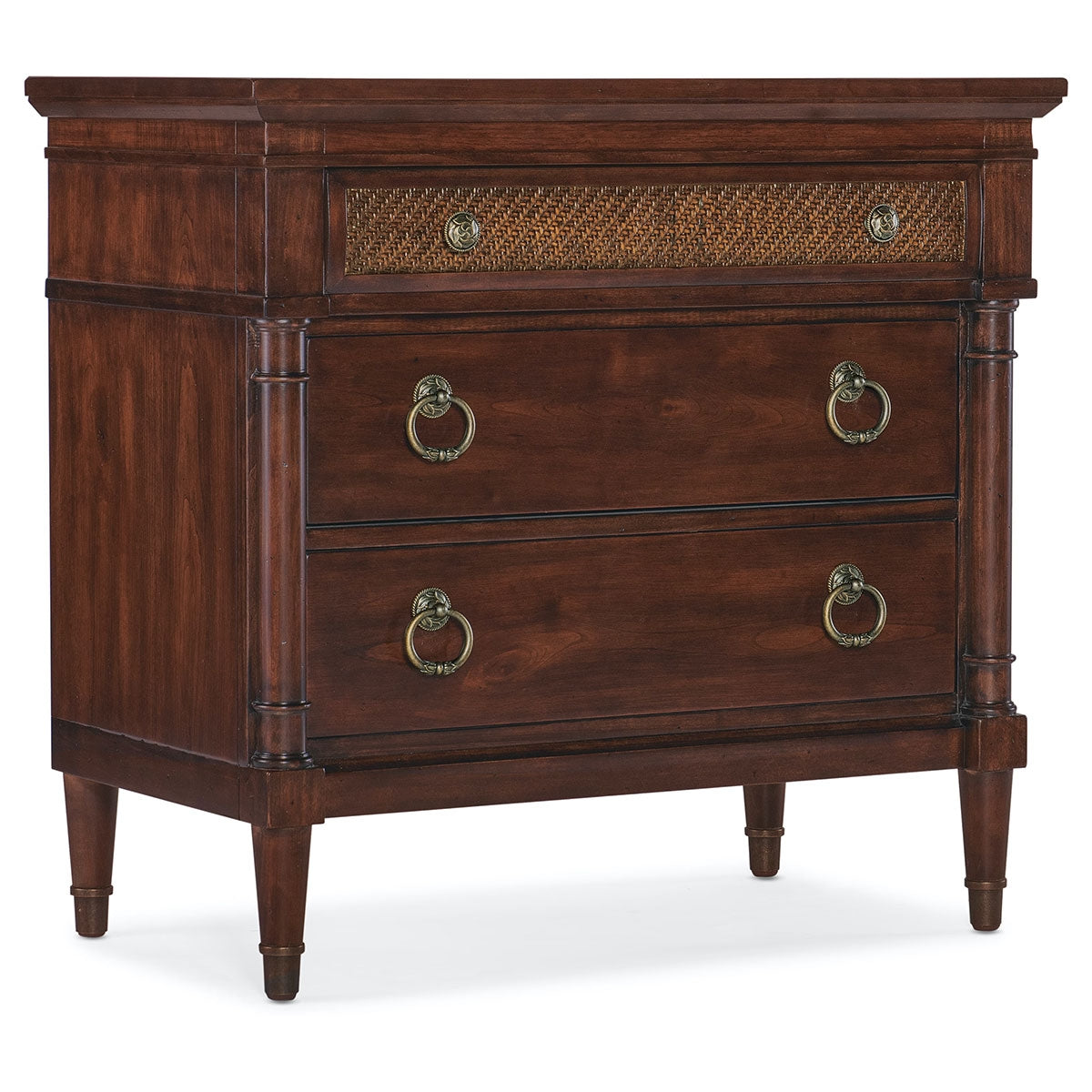 Charleston 3 Drawer Night With Raffia