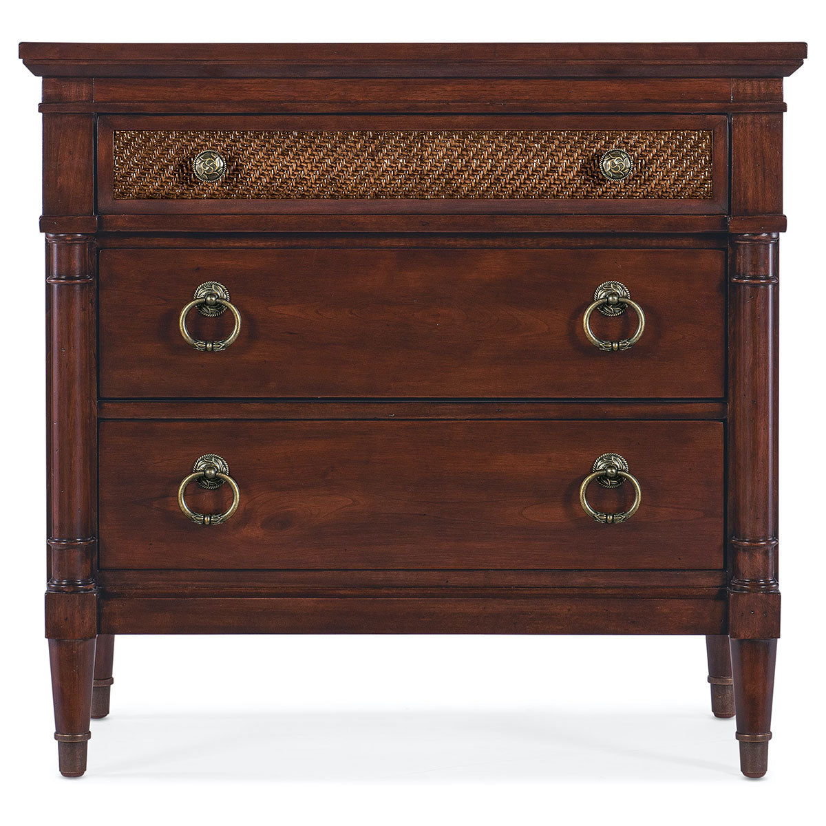 Charleston 3 Drawer Night With Raffia
