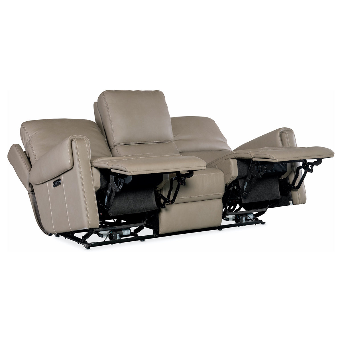 SOMERS GRAY POWER SOFA WITH POWER HEADREST