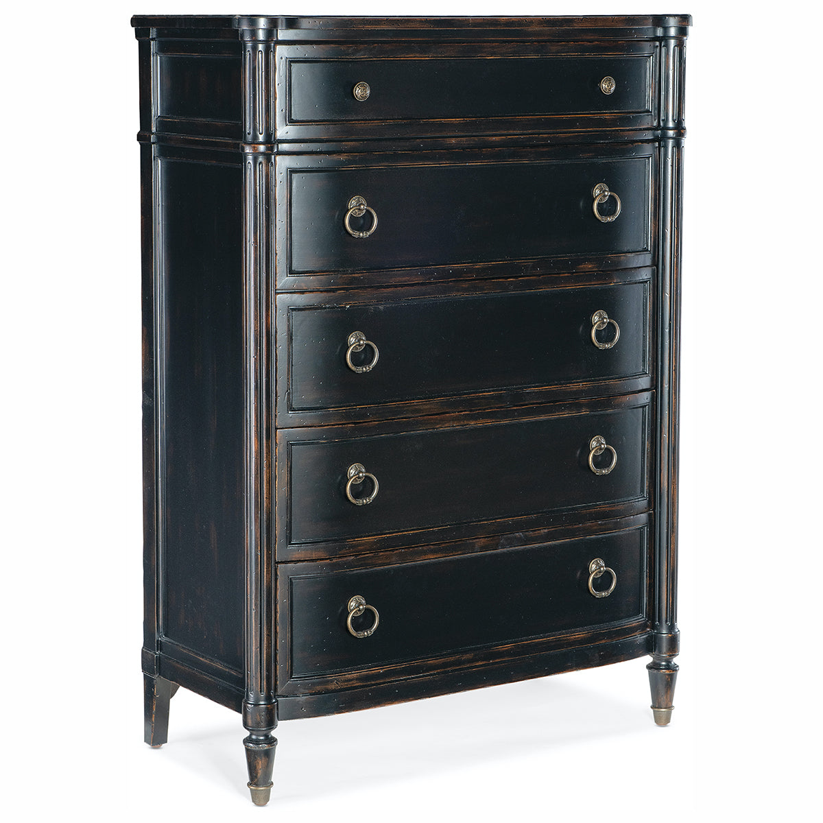 CHARLESTON BLACK 5 DRAWER CHEST