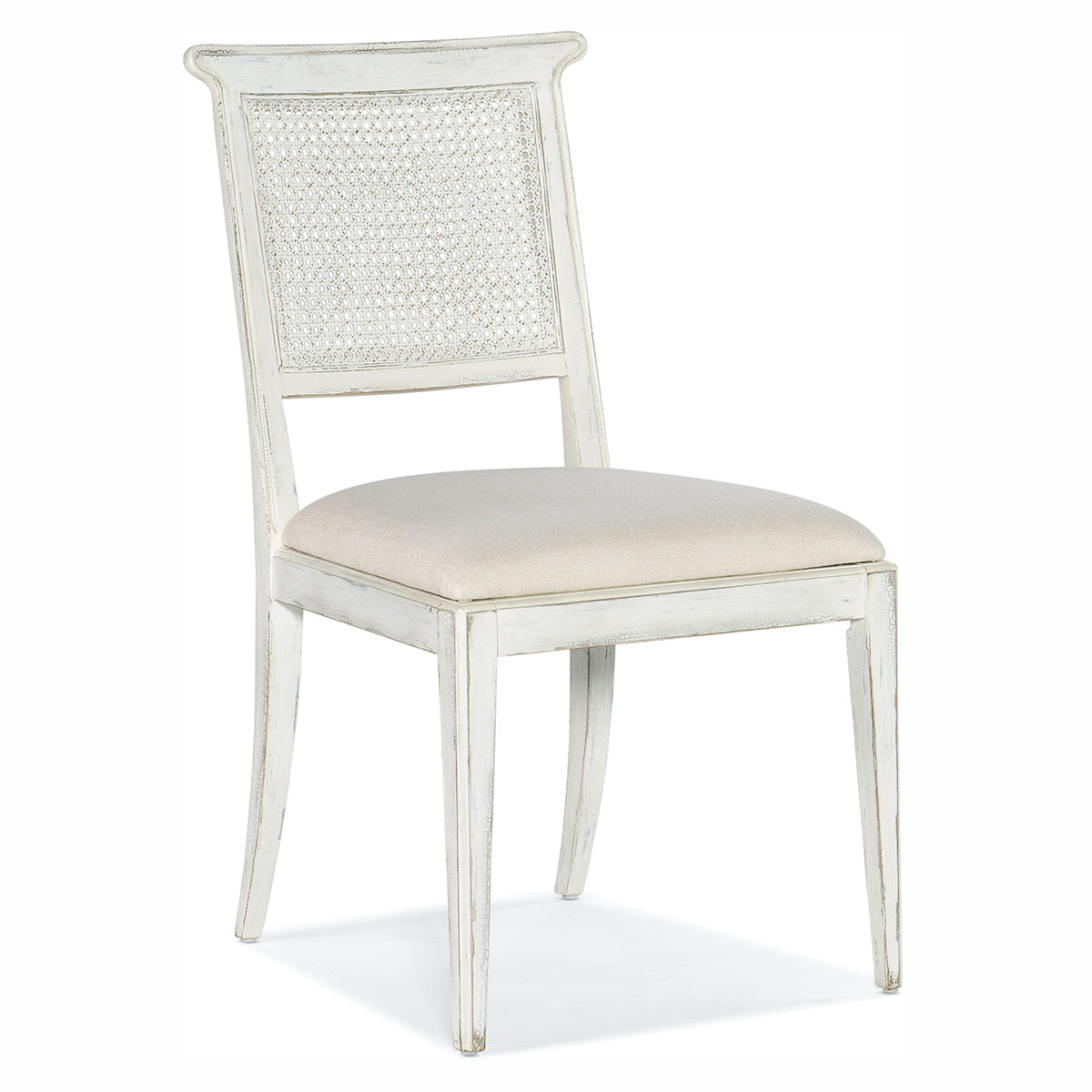 CHARLESTON WHITE CANE BACK CHAIR