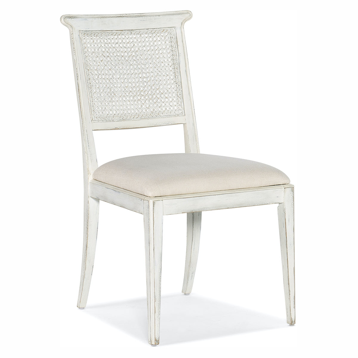 CHARLESTON WHITE CANE BACK CHAIR