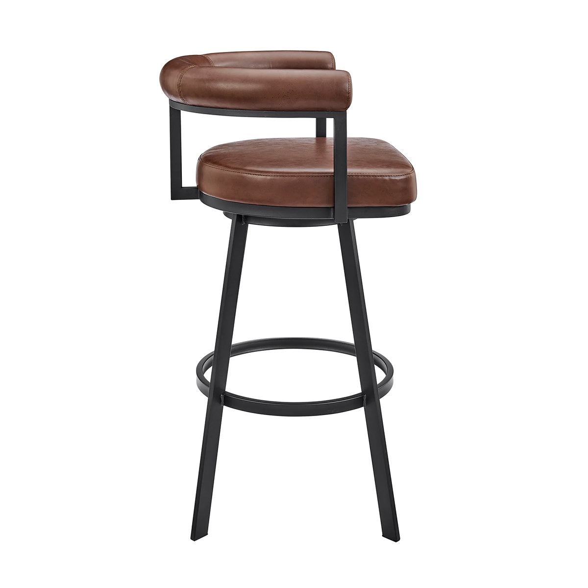 MAGNOLIA BLACK AND COFFEE 30" BARSTOOL