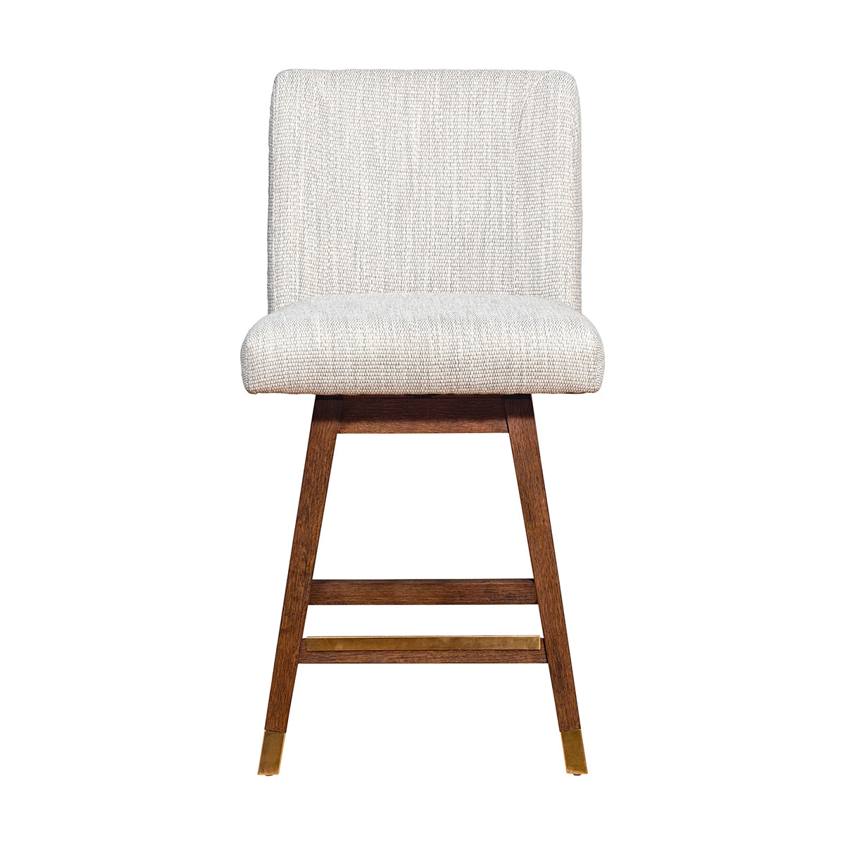 ISABELLA BROWN OAK AND BEIGE 30" BARSTOOL