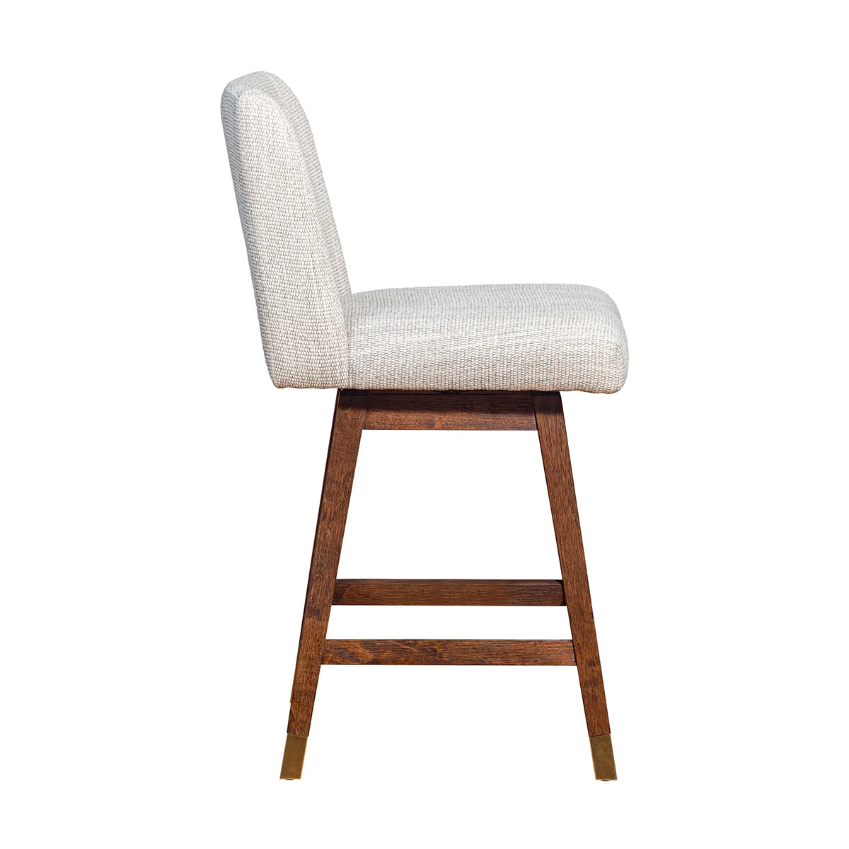 ISABELLA BROWN OAK AND BEIGE 30" BARSTOOL