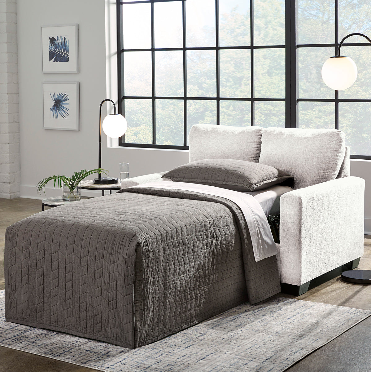 RANIER SNOW TWIN SLEEPER SOFA