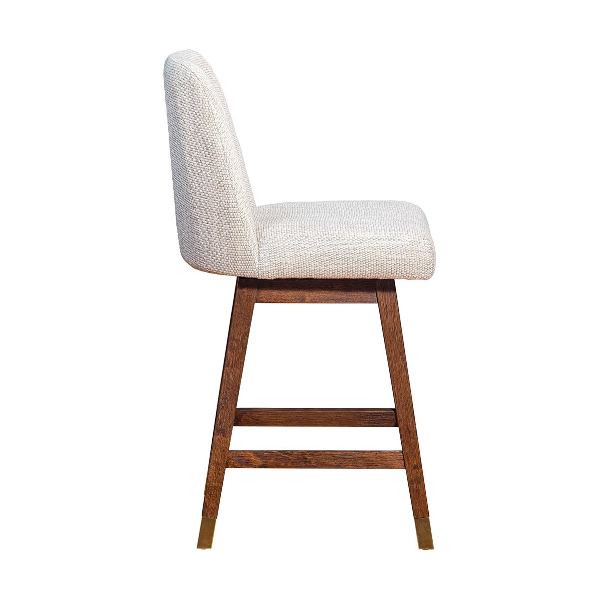 AMELIA BROWN OAK AND BEIGE 30" BARSTOOL