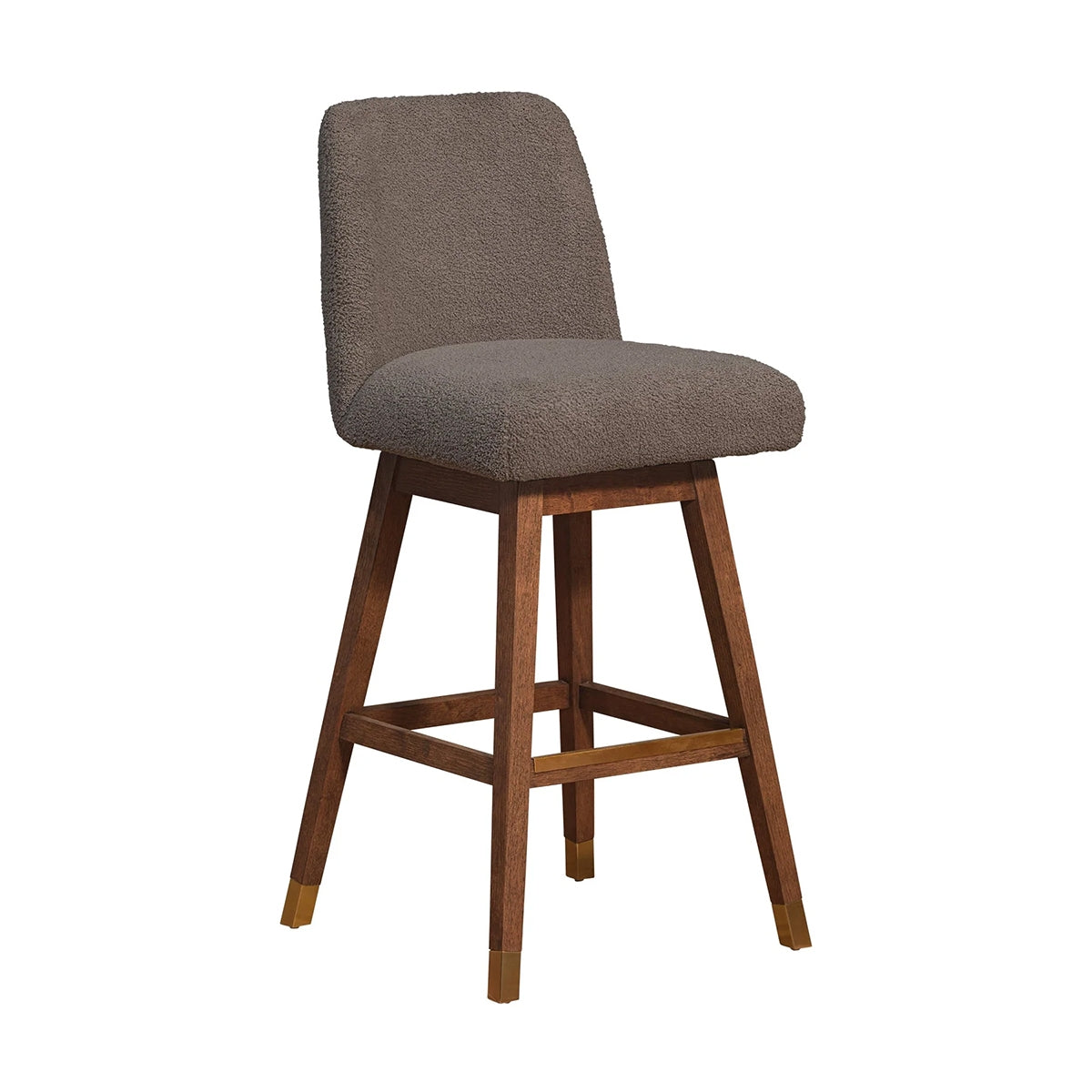 AMELIA BROWN AND TAUPE 30" BARSTOOL